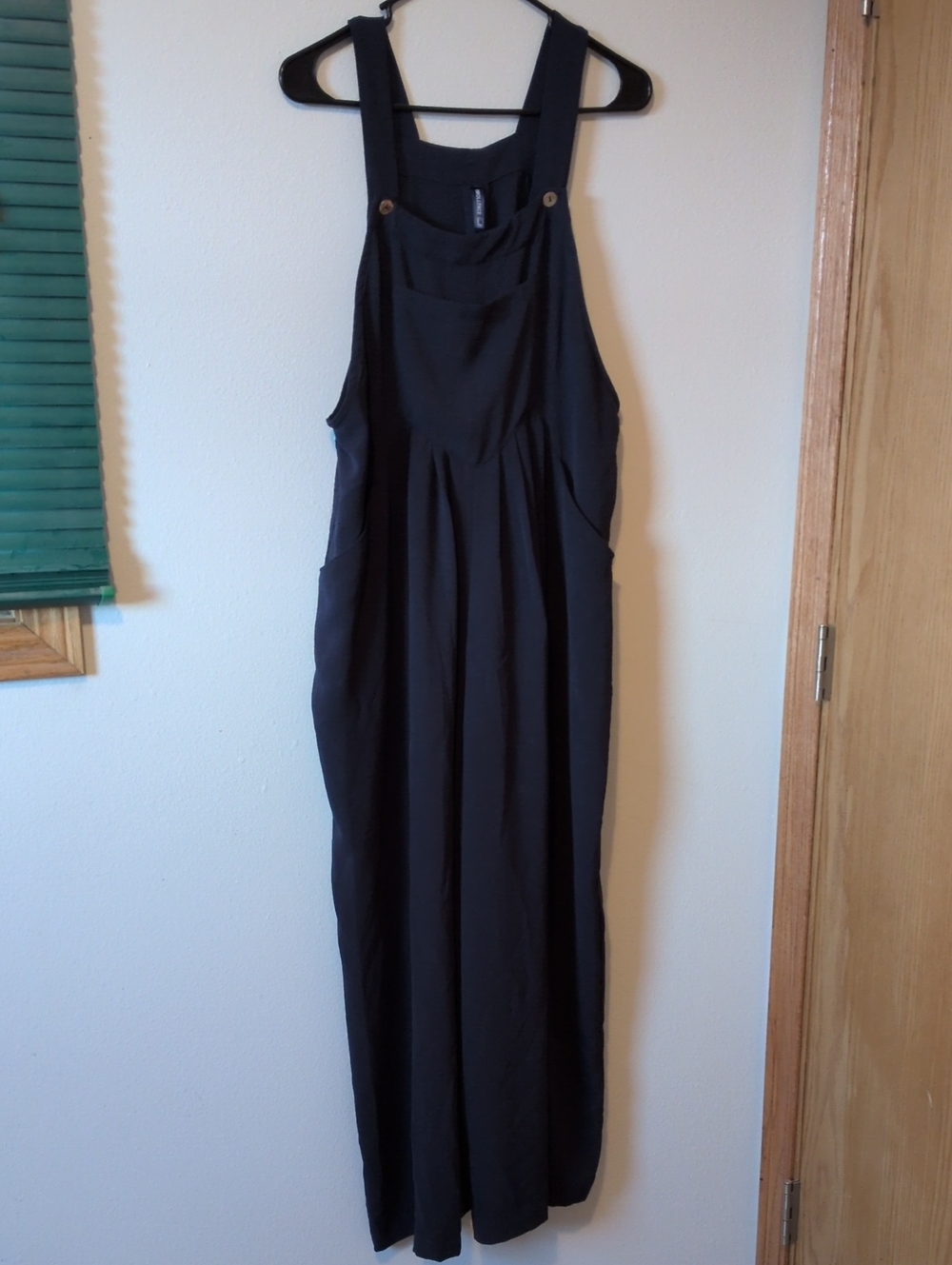Navy Blue Romper with Wide Legs